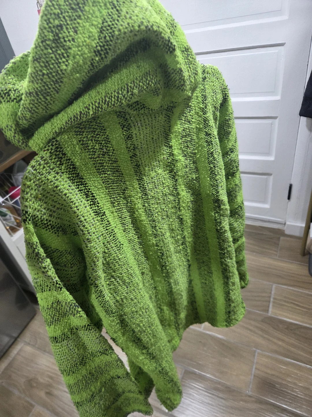 Bright Green Striped Baja Hoodie - photo 3