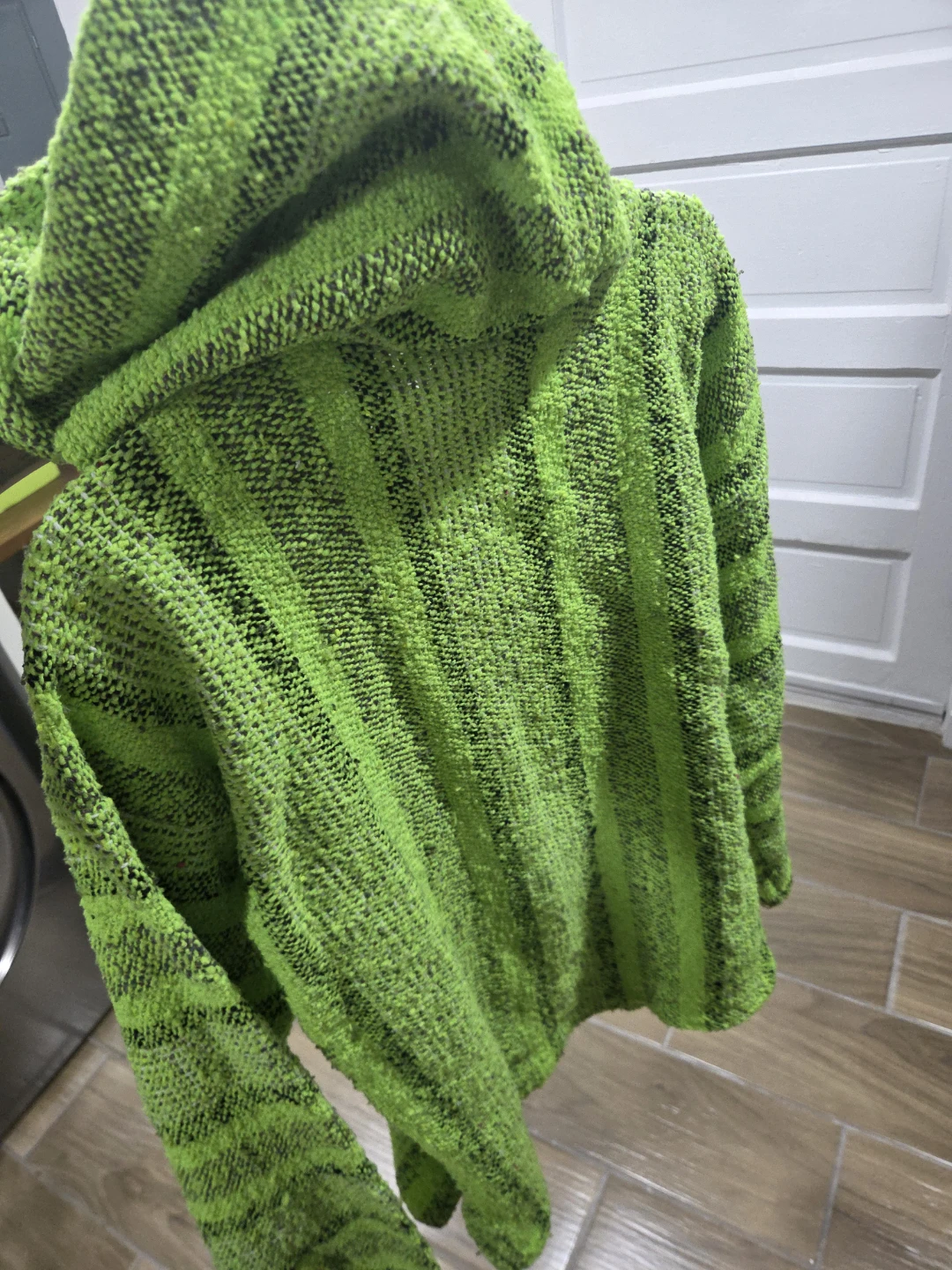 Bright Green Striped Baja Hoodie - photo 4