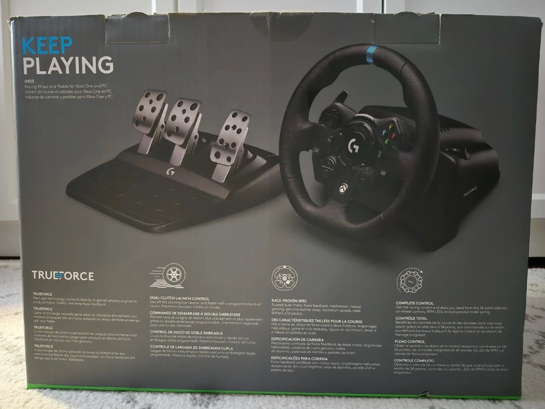 Logitech G923 TRUEFORCE Racing Wheel and Pedals for Xbox/PC - photo 3