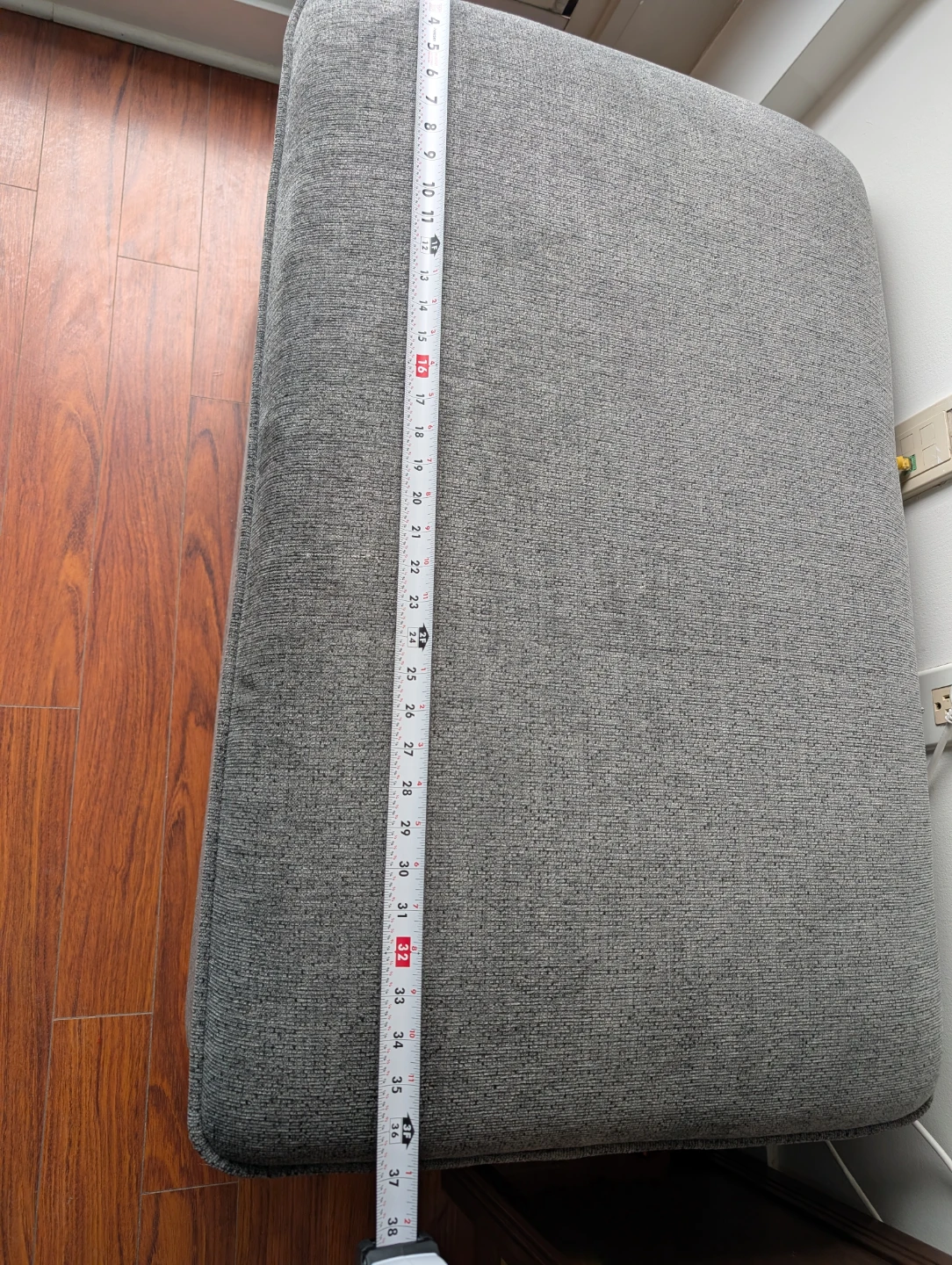 Leon duffield Grey ottoman with storage, 36 inch wide - photo 2