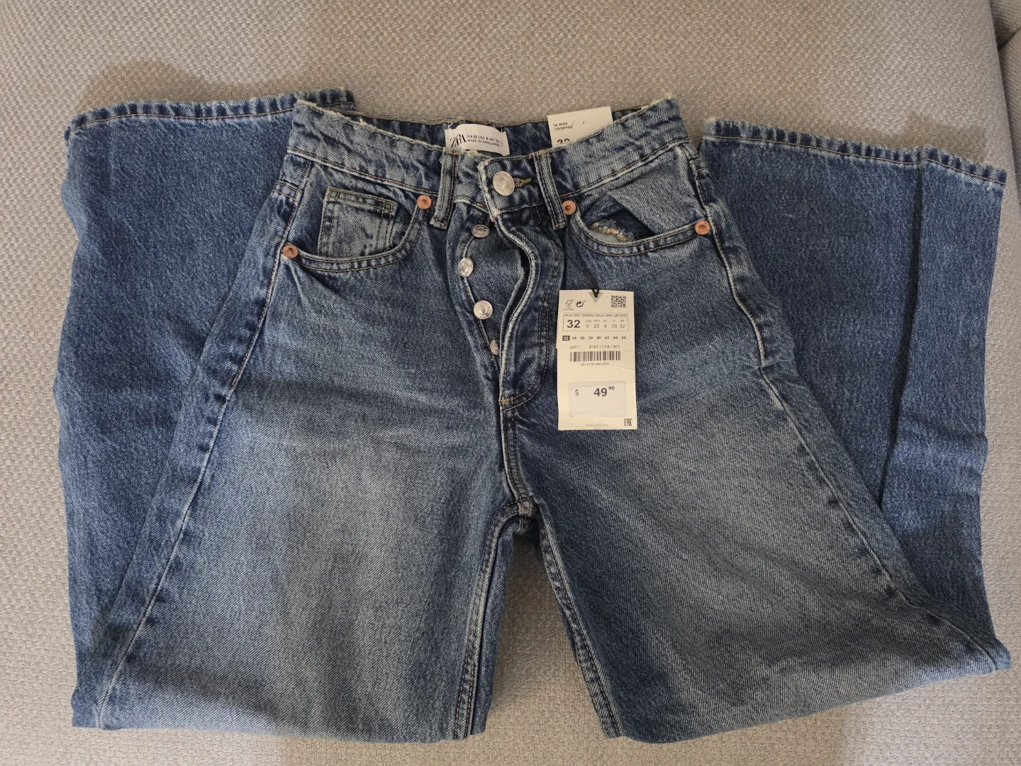 Zara Wide Leg Jeans Size 32