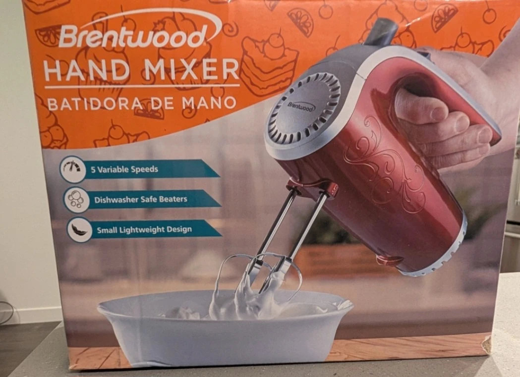 Brentwood Hand Mixer - Red - photo 2