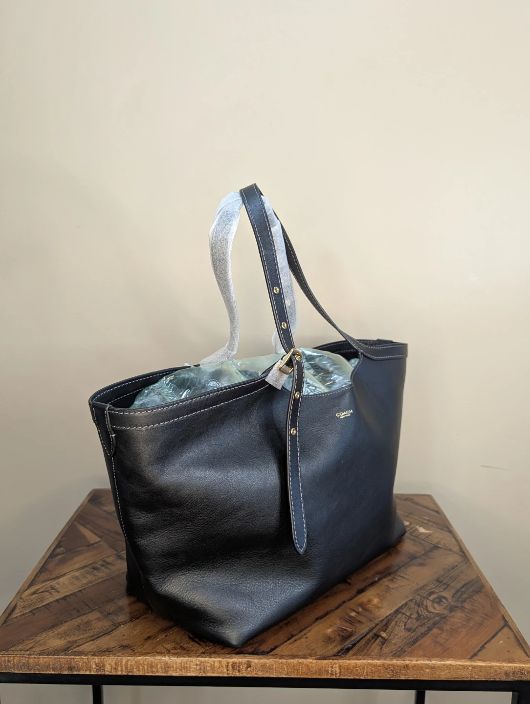 Coach Black Leather Gramercy Tote Bag - photo 3