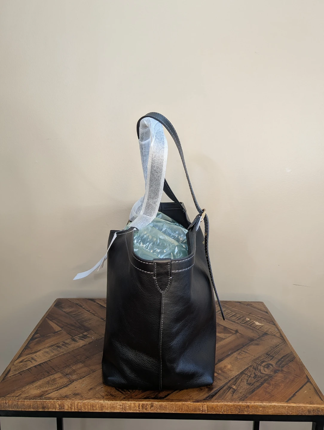 Coach Black Leather Gramercy Tote Bag - photo 4