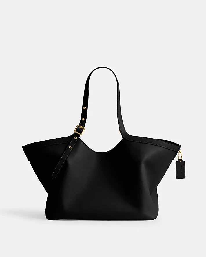 Coach Black Leather Gramercy Tote Bag