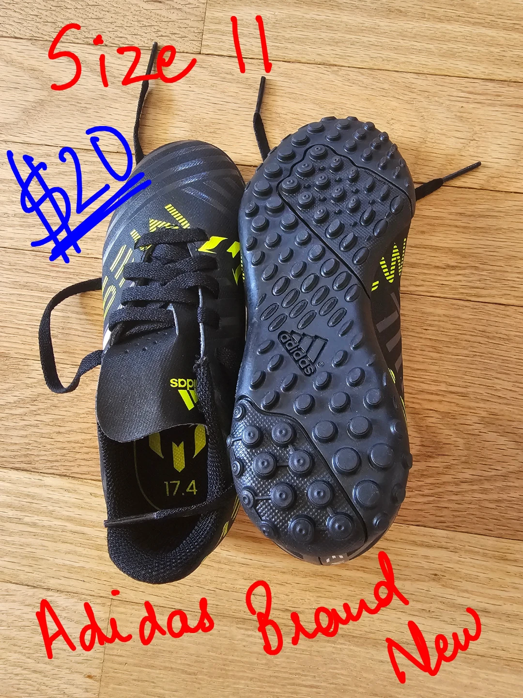Adidas Turf Soccer Cleats Size 11