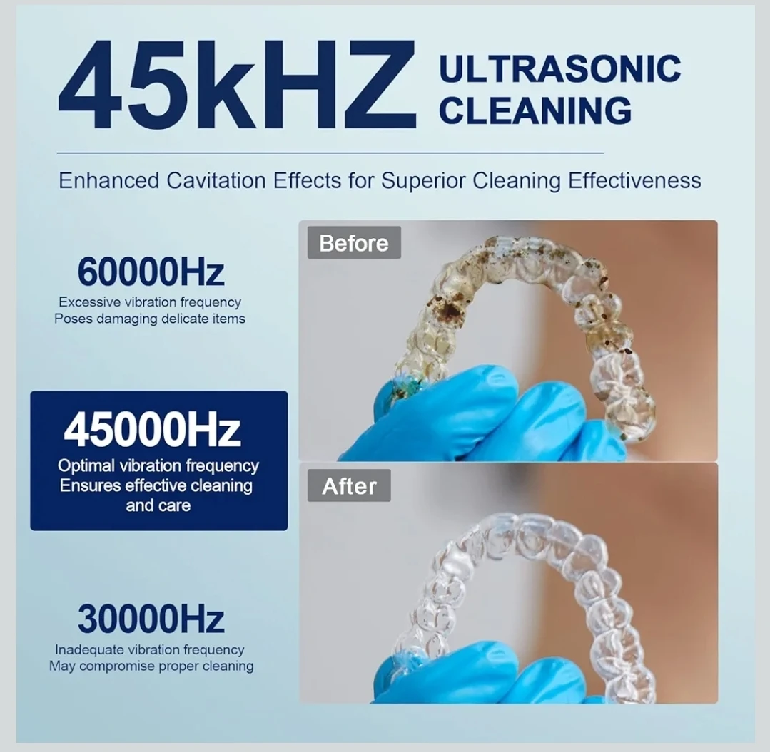 Ultrasonic Cleaner for Retainers, Jewelry, Mouth Guard - photo 3
