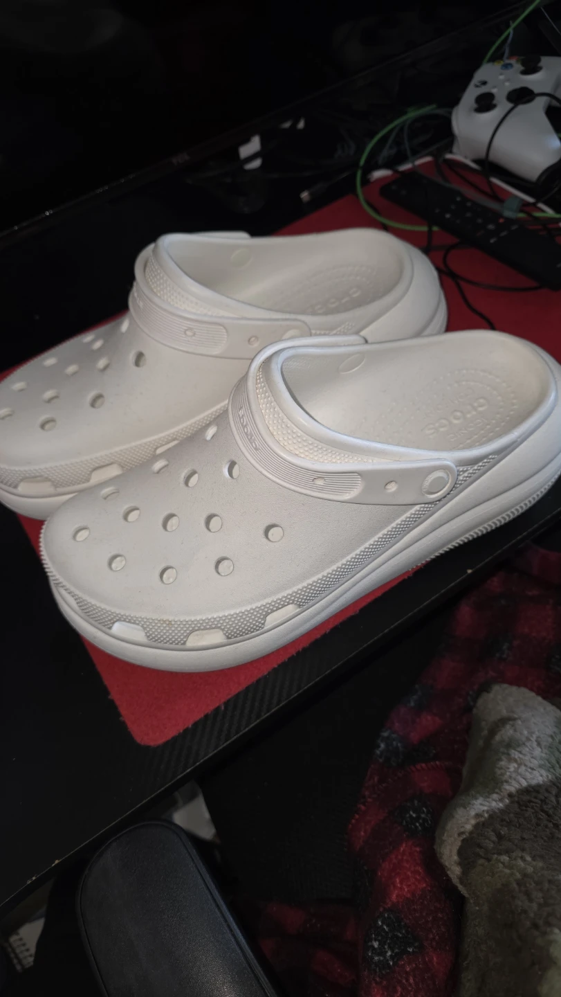 White Crocs Crush clogs Size 11 MENS