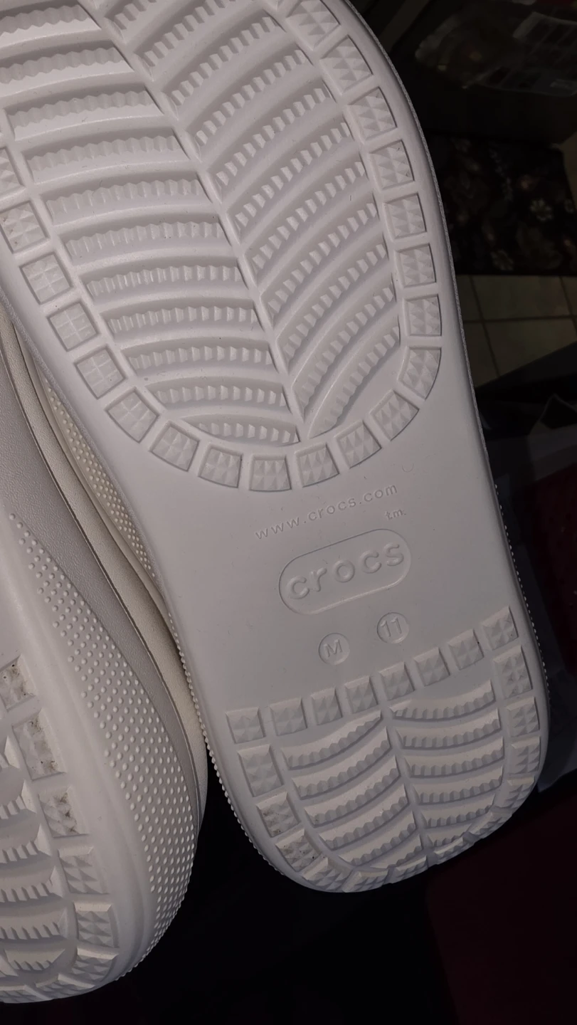 White Crocs Crush clogs Size 11 MENS - photo 2