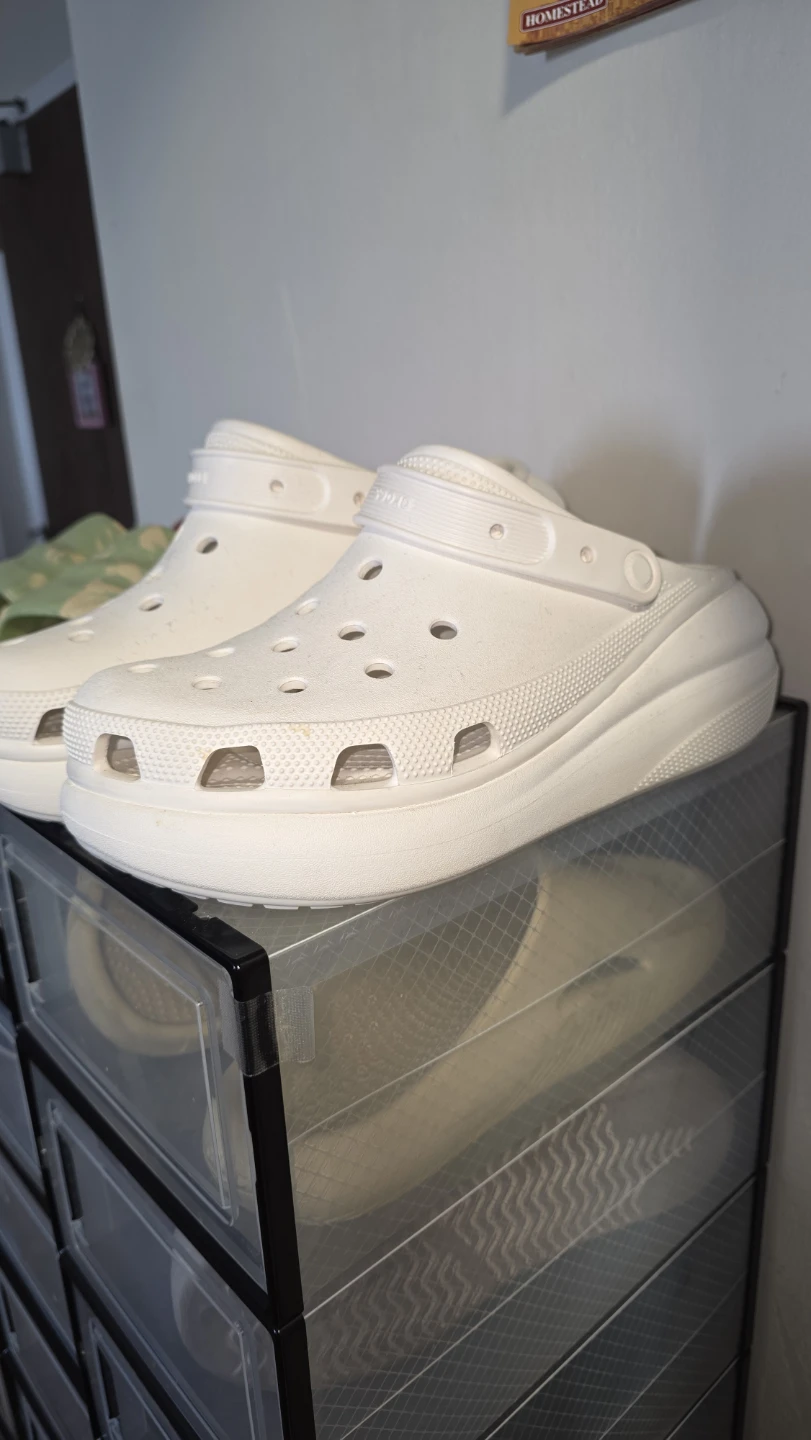White Crocs Crush clogs Size 11 MENS - photo 3