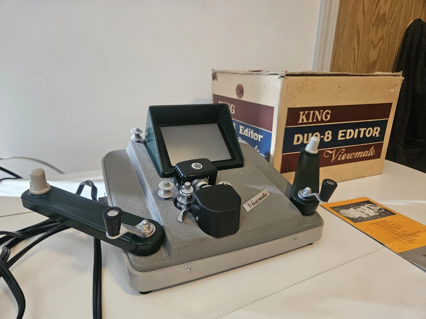 KING Duo-8 Editor Viewmate Film Editing Machine with Box - photo 4