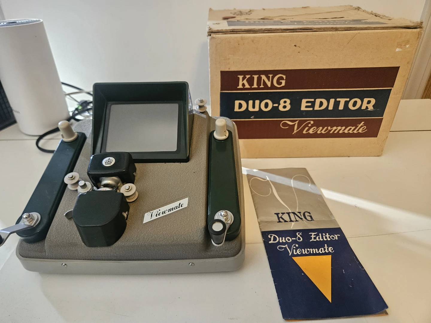 KING Duo-8 Editor Viewmate Film Editing Machine with Box