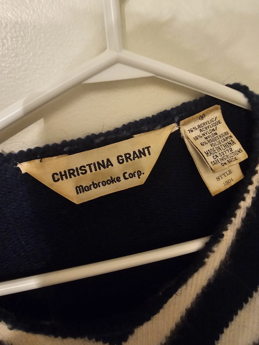 Christina Grant Marbrooke Corp. Striped Sweater - photo 2