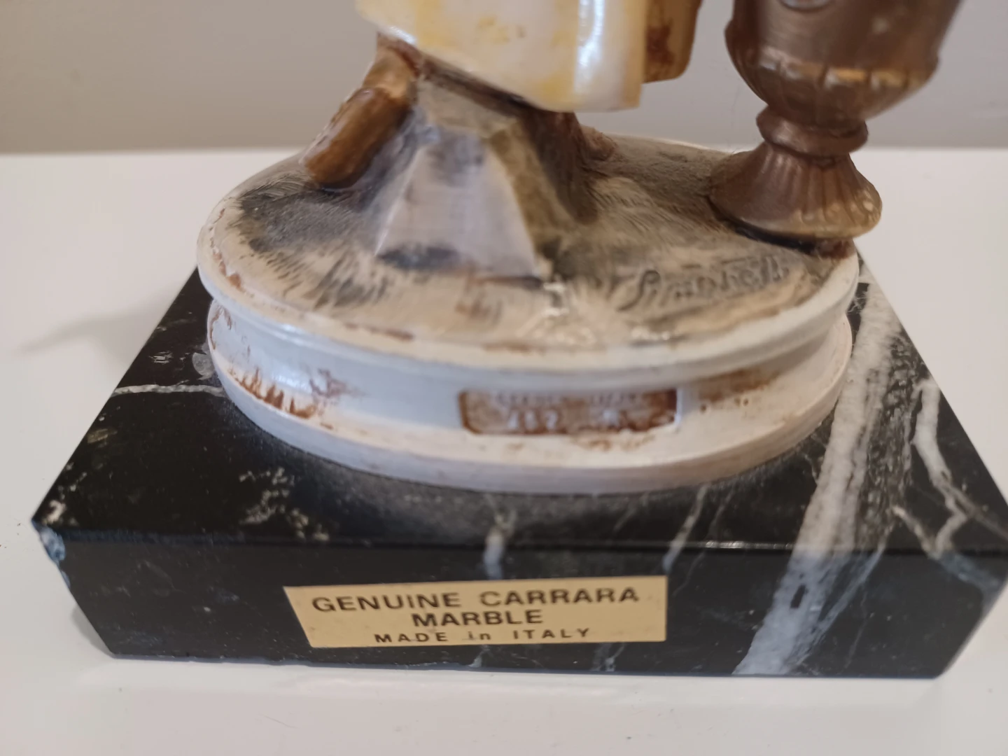 Vtg Signed Simonelli Statue - photo 5