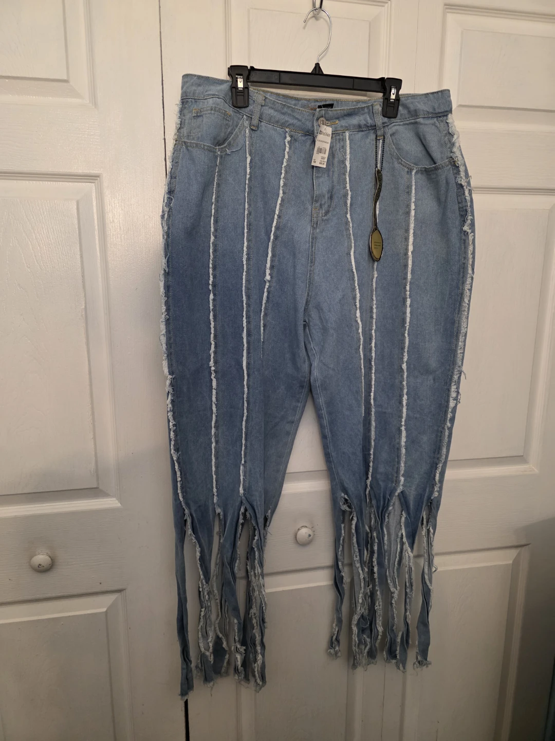Womens Frayed Detail Jeans