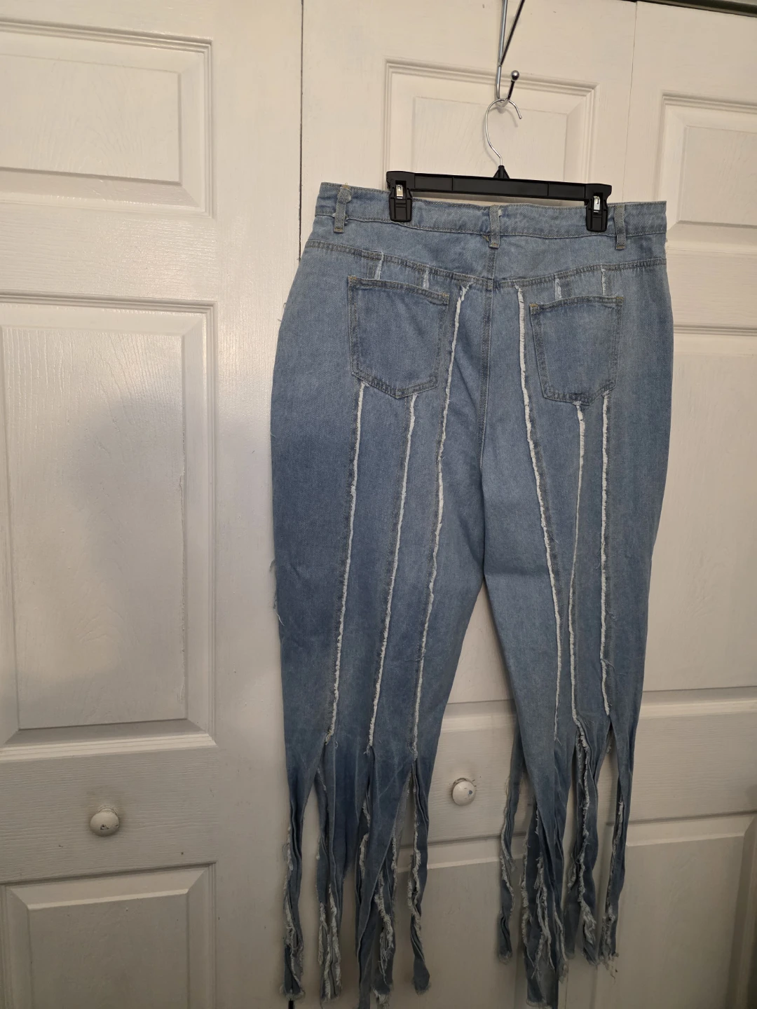 Womens Frayed Detail Jeans - photo 2