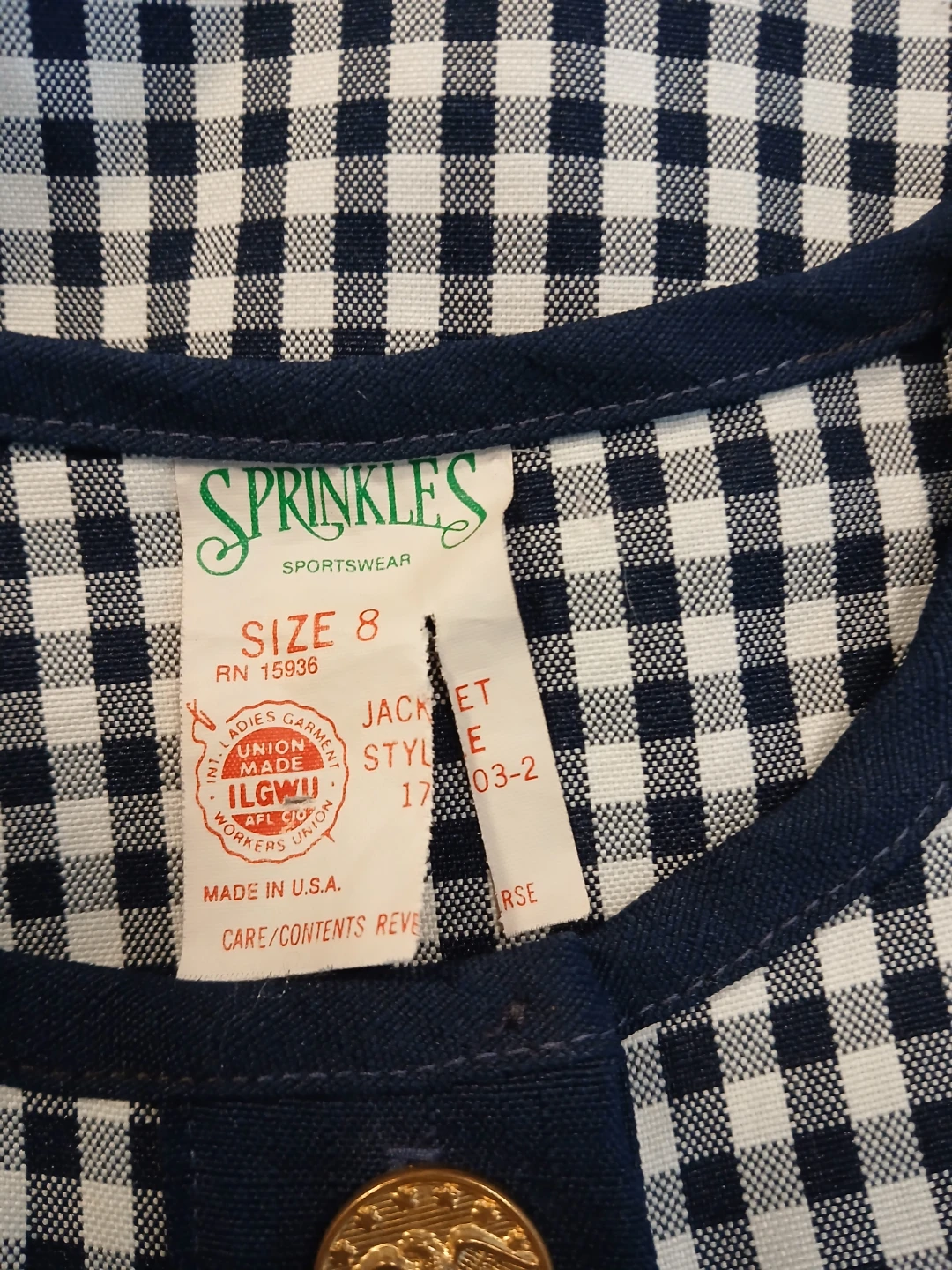 Two Women's Blazers: blue and gingham. $10 EACH. - photo 5