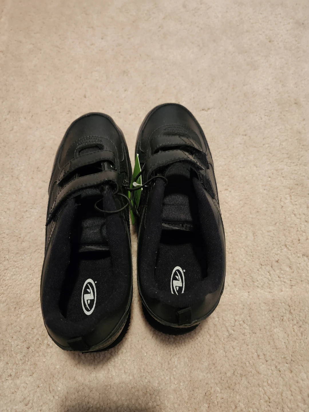 Athletic Works Black Velcro Shoes Size 9 - photo 2