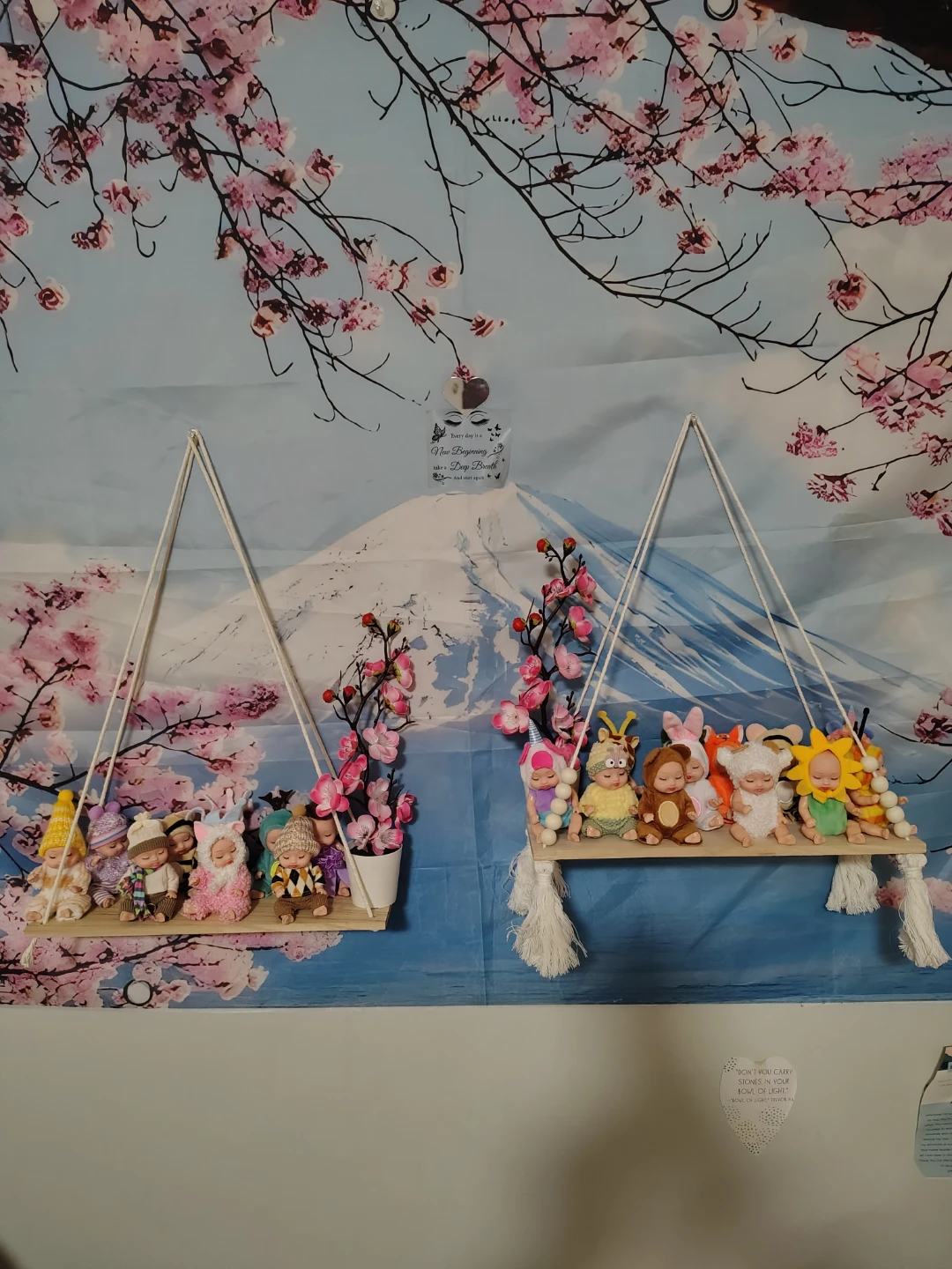 Hanging Shelves with Adorable Figurines - Set of 2 - photo 2