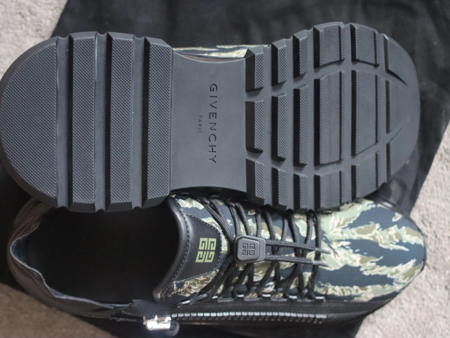 Givenchy Camo Zip Sneakers - photo 2
