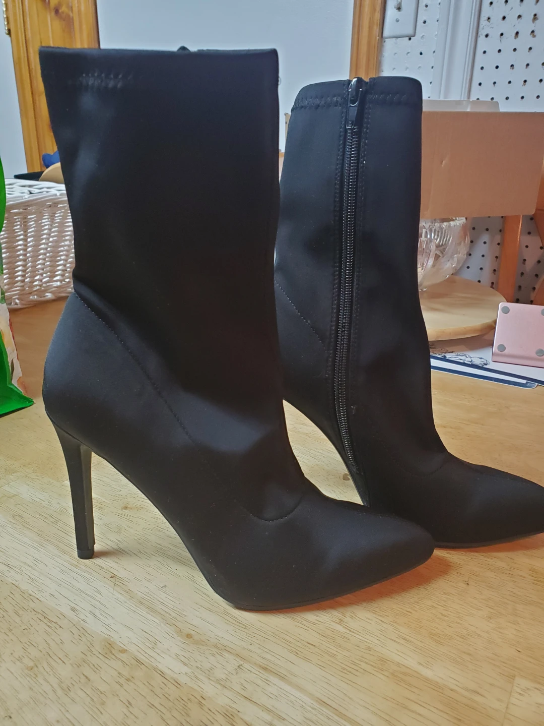 Kendall & Kylie Black Stiletto Booties - Size 7