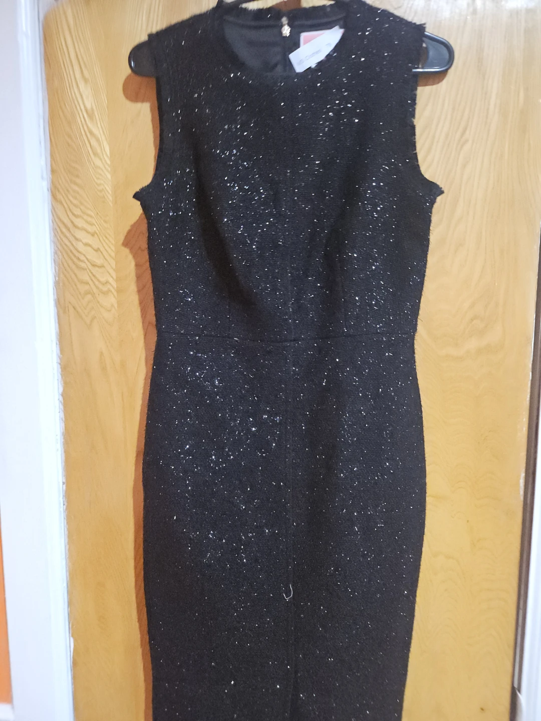 Kate Spade Black Sparkle Tweed Sheath Dress Size 2