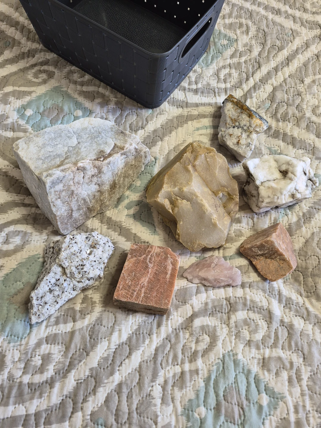 Mix Misc Lot of 8 Beautiful Unique Stones Rocks etc.