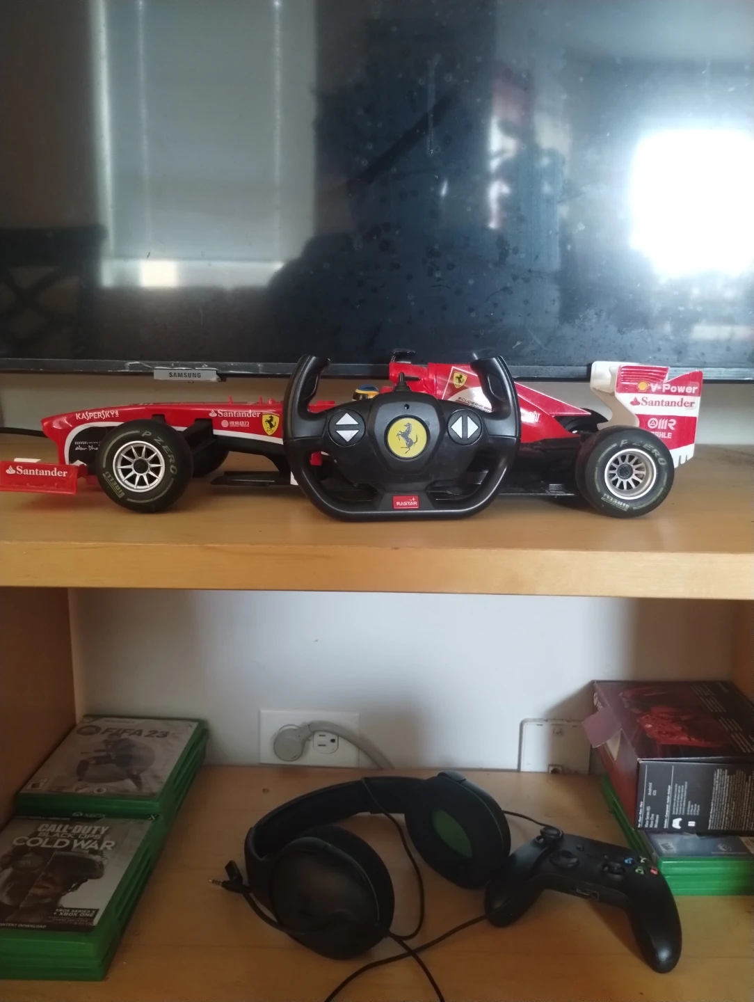 Rastar Ferrari Formula 1 RC Car with Steering Wheel Remote