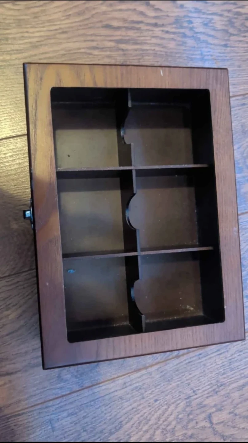 Wooden Desktop Organizer with 6 Compartments
