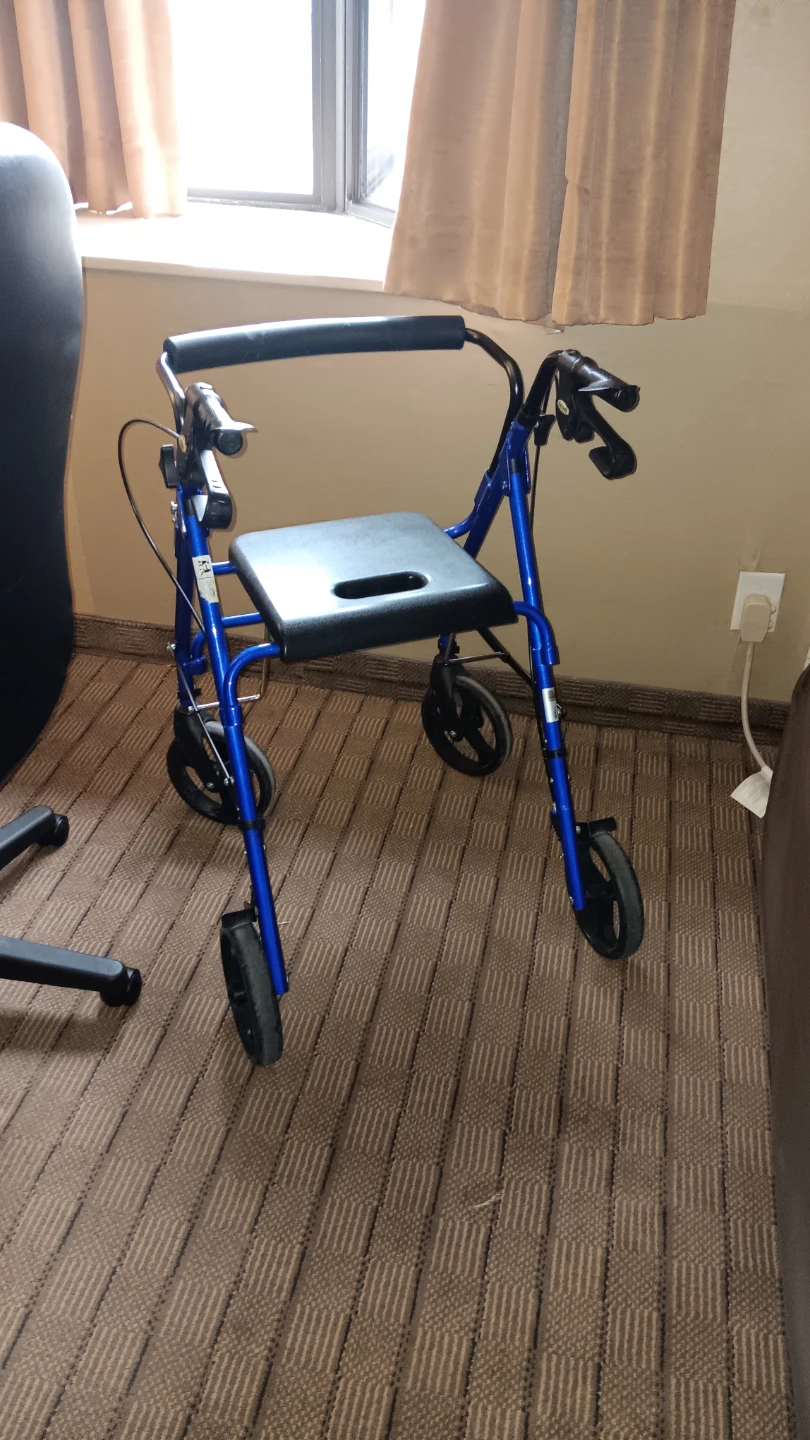 Blue Rollator Walker with Seat $100