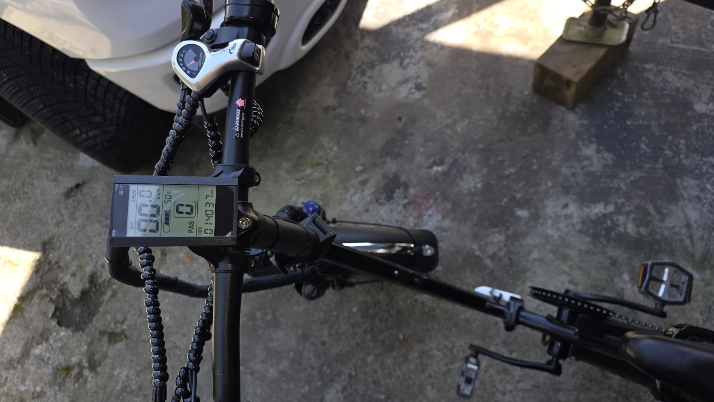 Black Fat Tire Electric Bike - photo 2