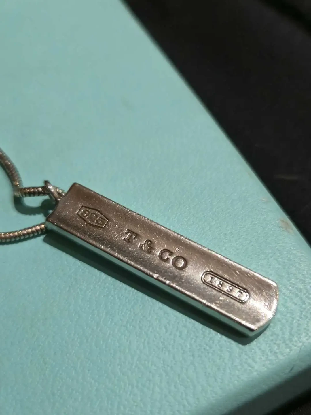 Tiffany & Co. 925 Silver 1837 Bar Pendant Necklace - photo 5