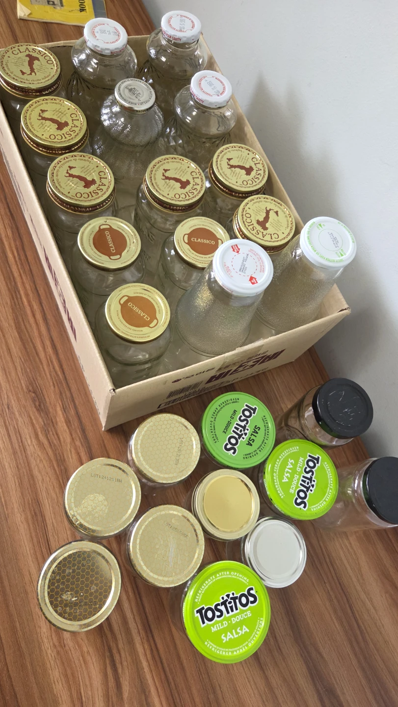 26 Empty Glass Jars – Various Sizes – Cleaned & Ready to Use - photo 2