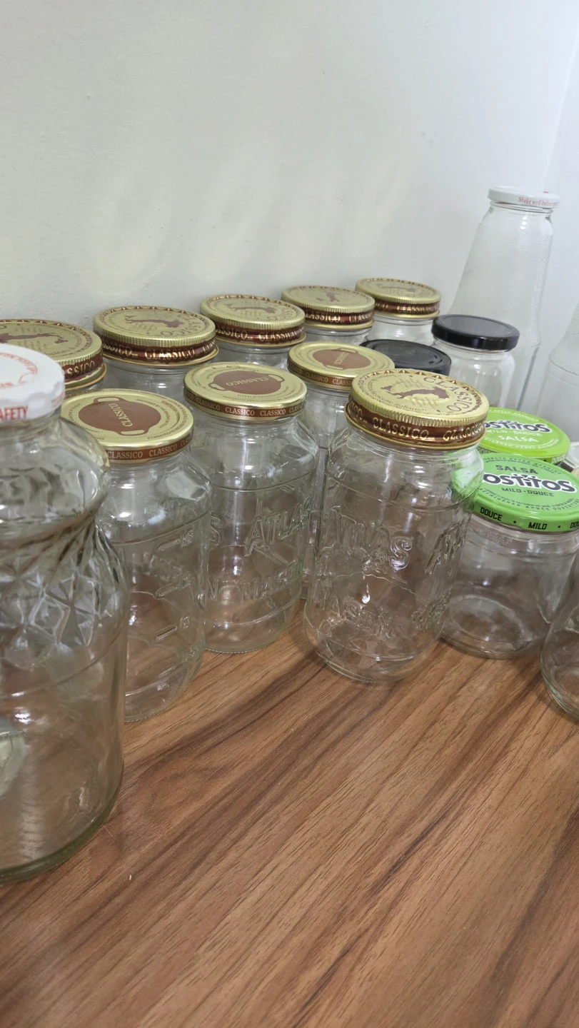 26 Empty Glass Jars – Various Sizes – Cleaned & Ready to Use - photo 4