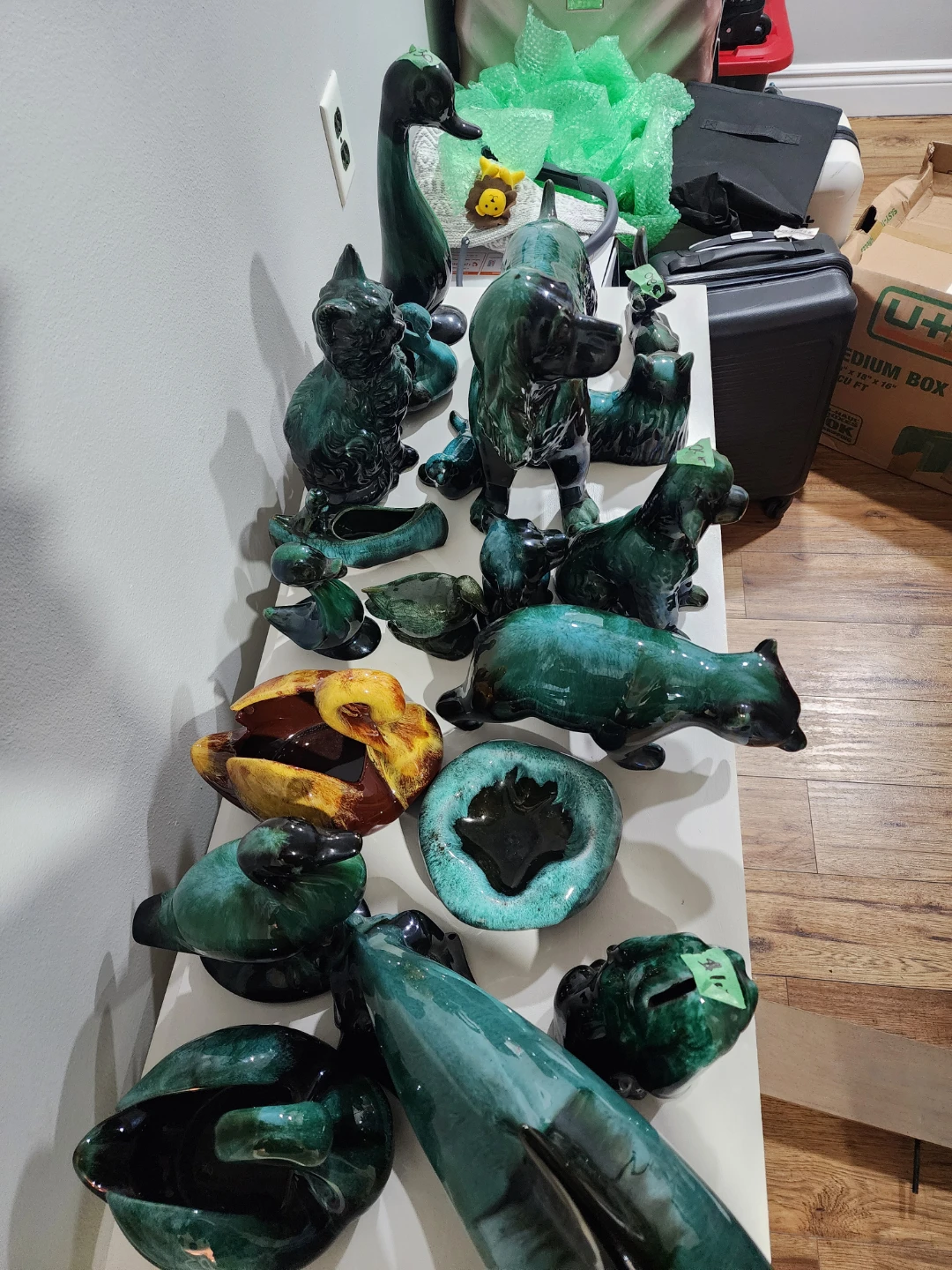 Vintage hand-glazed ceramic animal figurines - photo 4