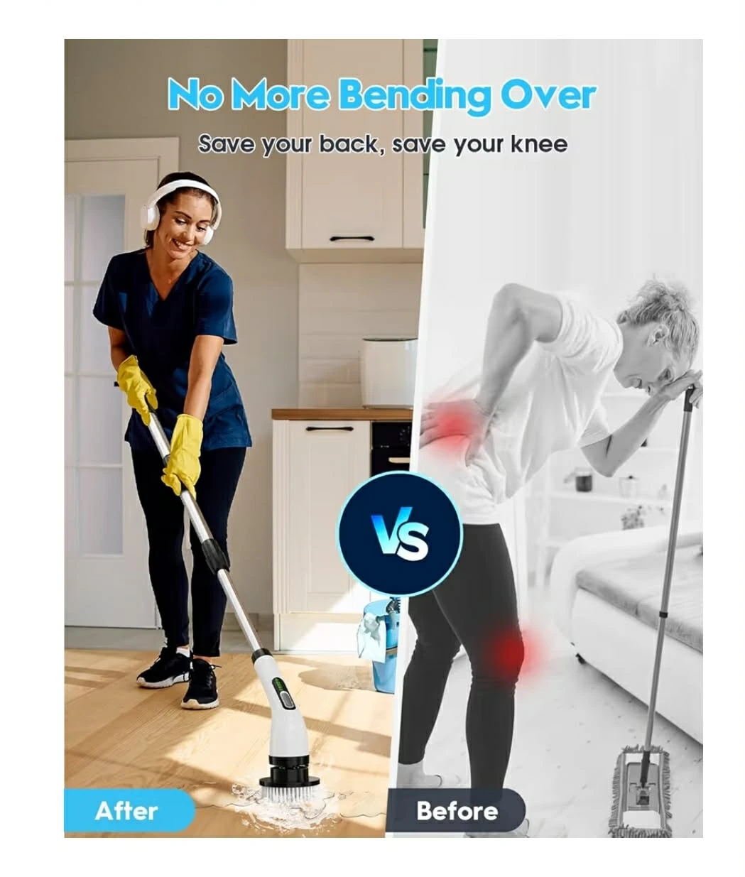 HighYes Electric Spin Scrubber 7-in-1 Cleaning Brush - photo 4