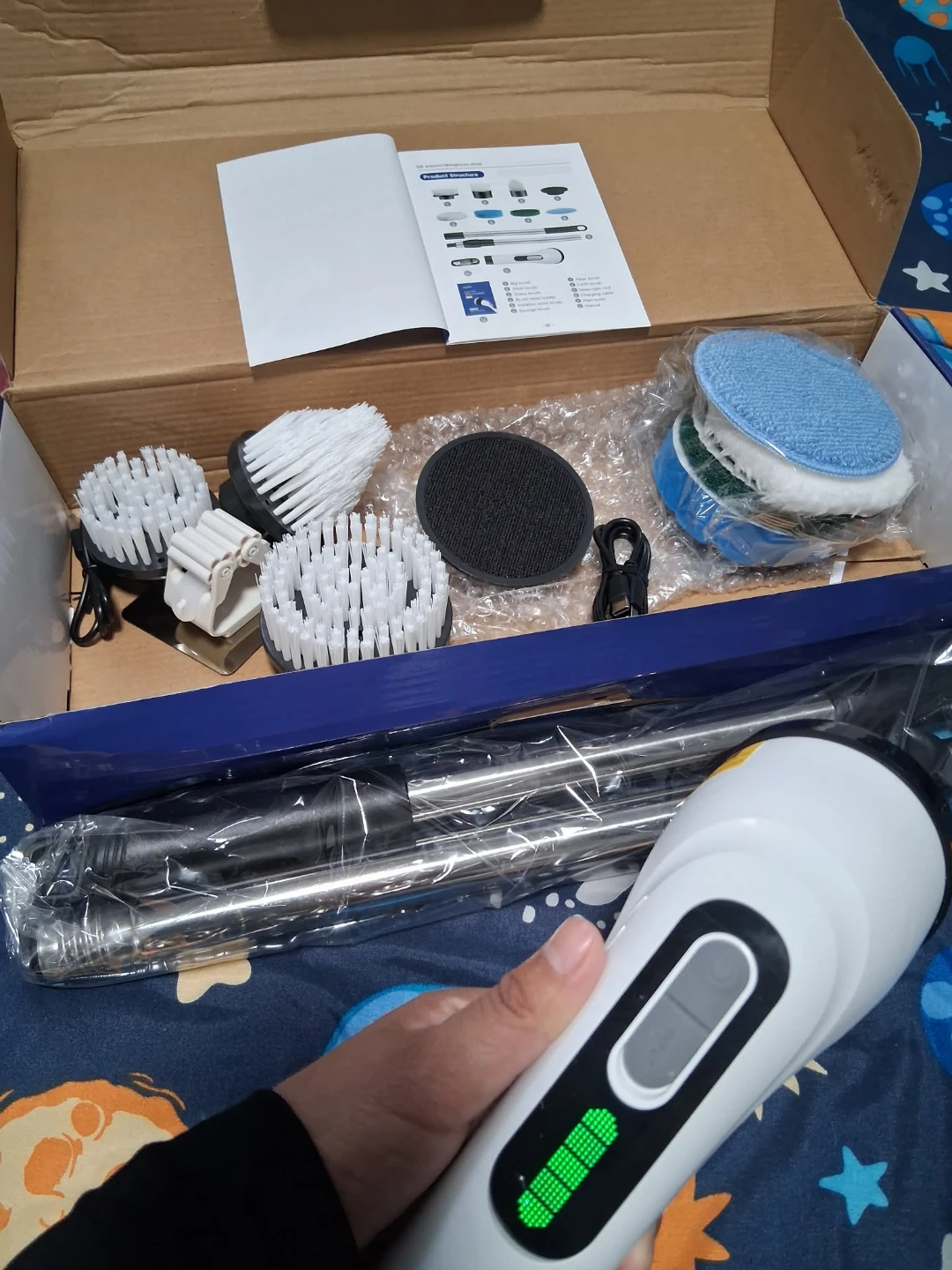 HighYes Electric Spin Scrubber 7-in-1 Cleaning Brush - photo 5