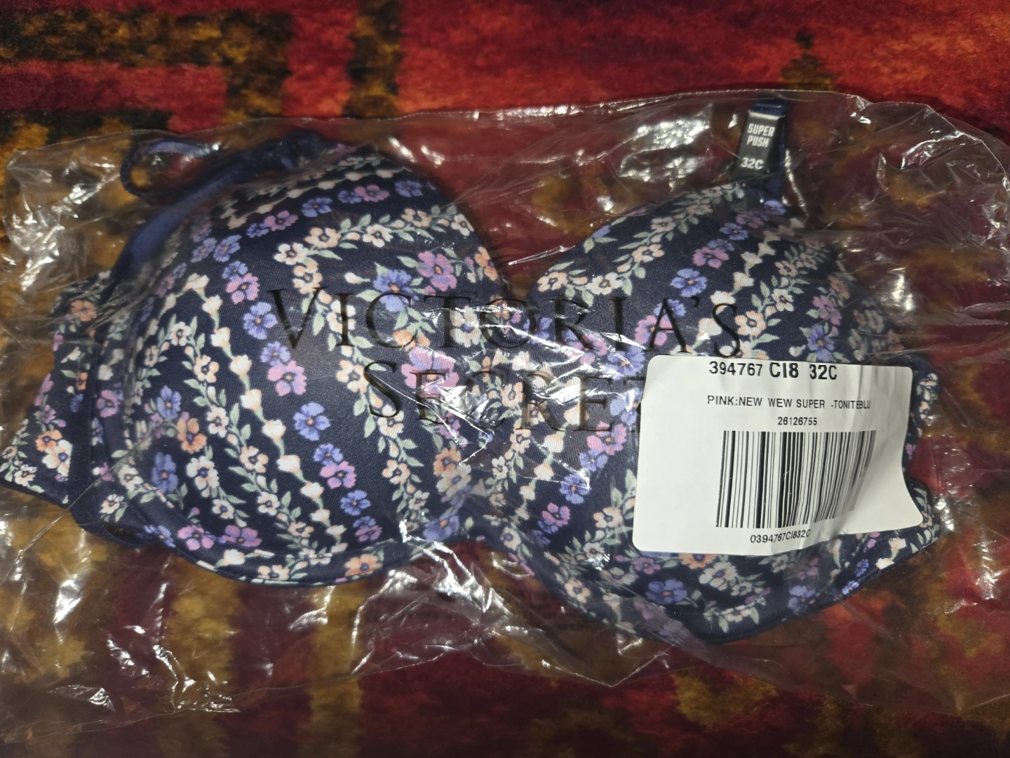 Victoria's Secret Pink Super Push Bra 32C