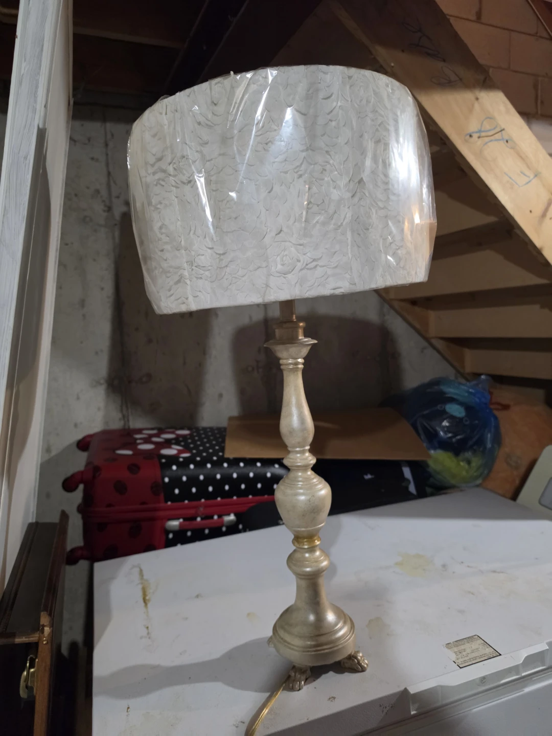 Table Lamp with Decorative Shade