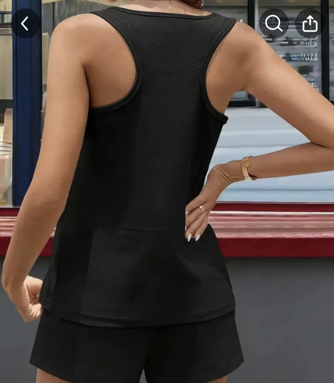 Black Tank Top with Heart and Paw Print - photo 2