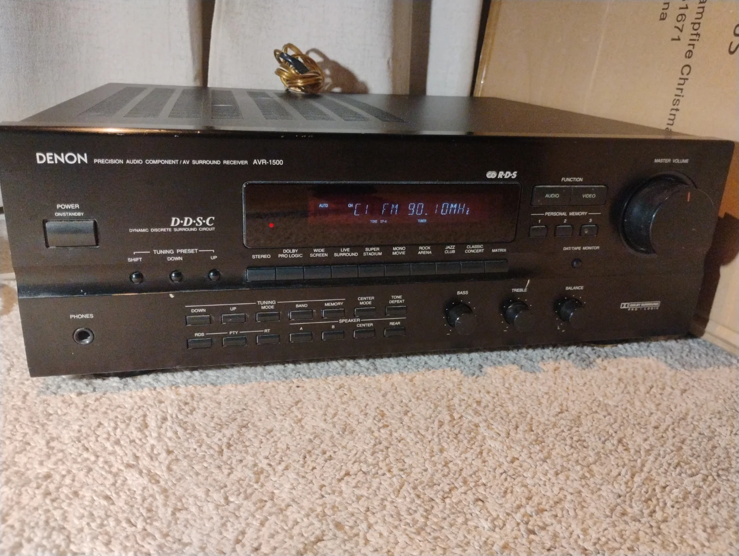 Denon AVR-1500 Precision Audio Component AV Surround Receiver - photo 2