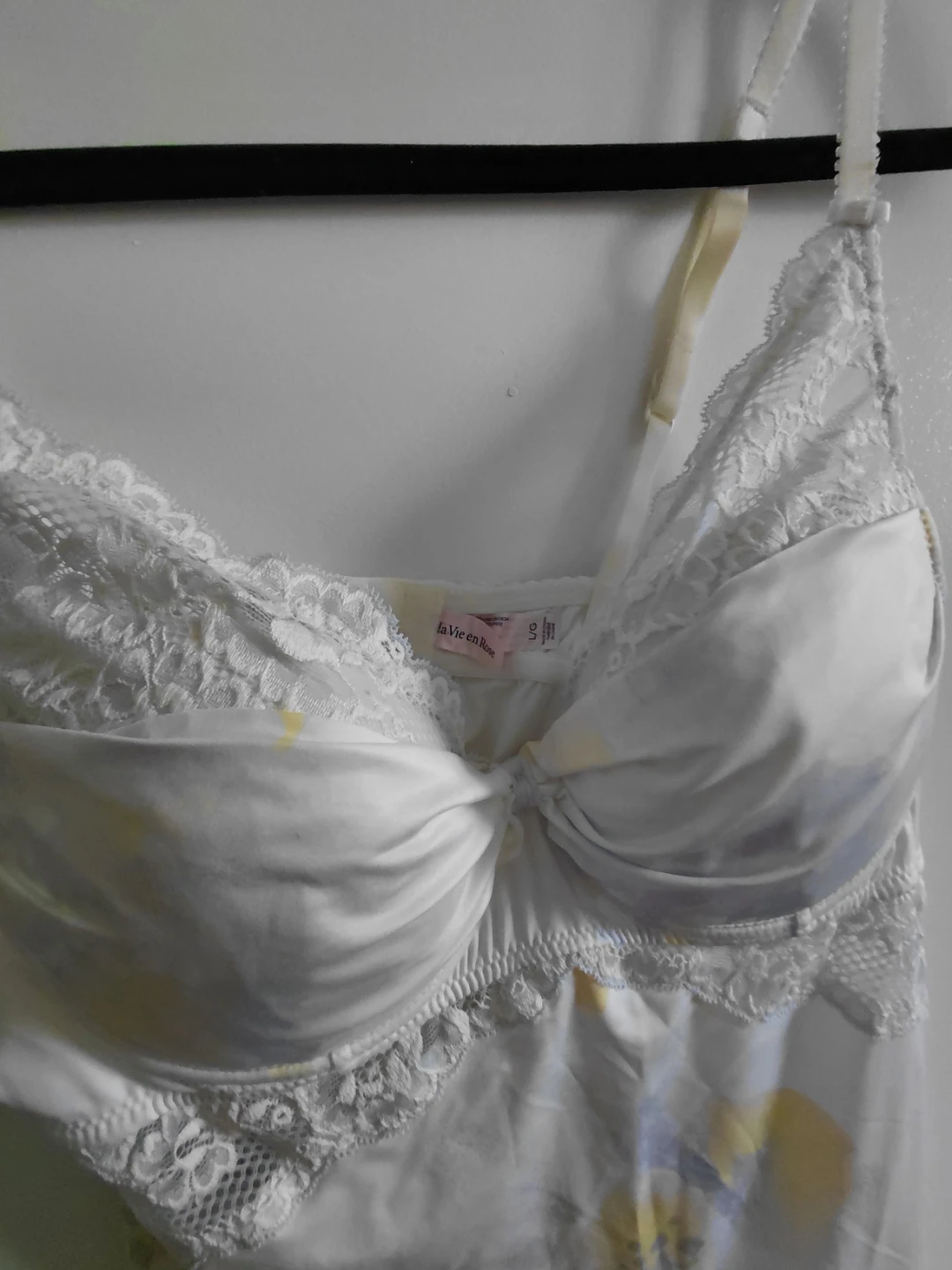 La Vie en Rose White Floral Chemise - photo 4