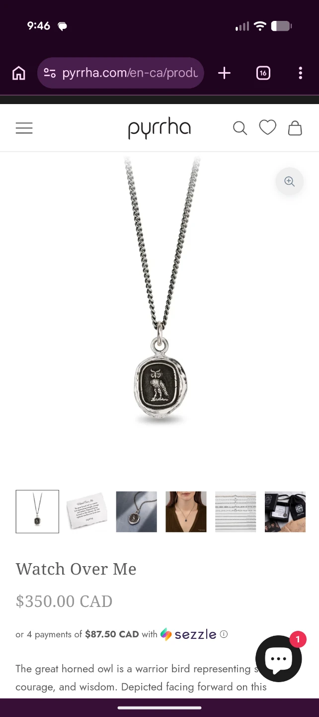 Pyrrha "Watch Over Me" Talisman Necklace - photo 4