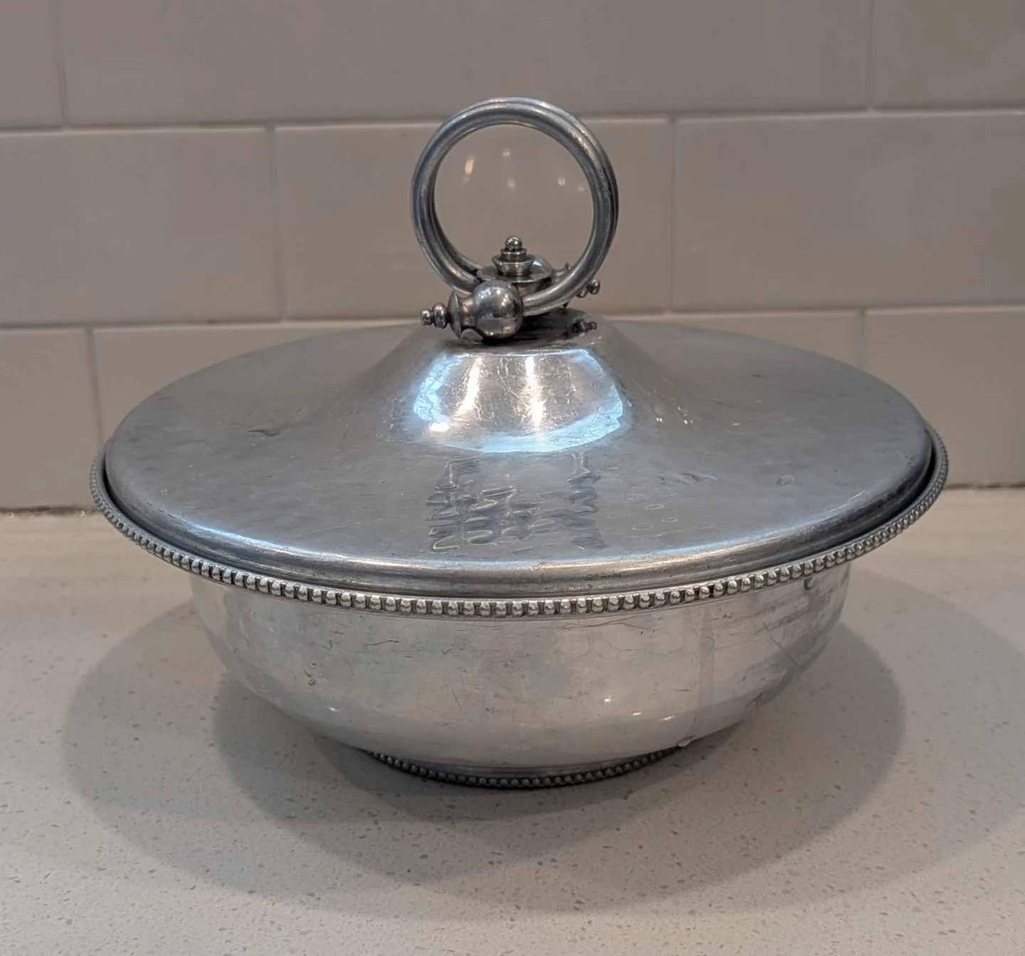 Vintage Aluminum Covered Casserole Carrier - photo 2