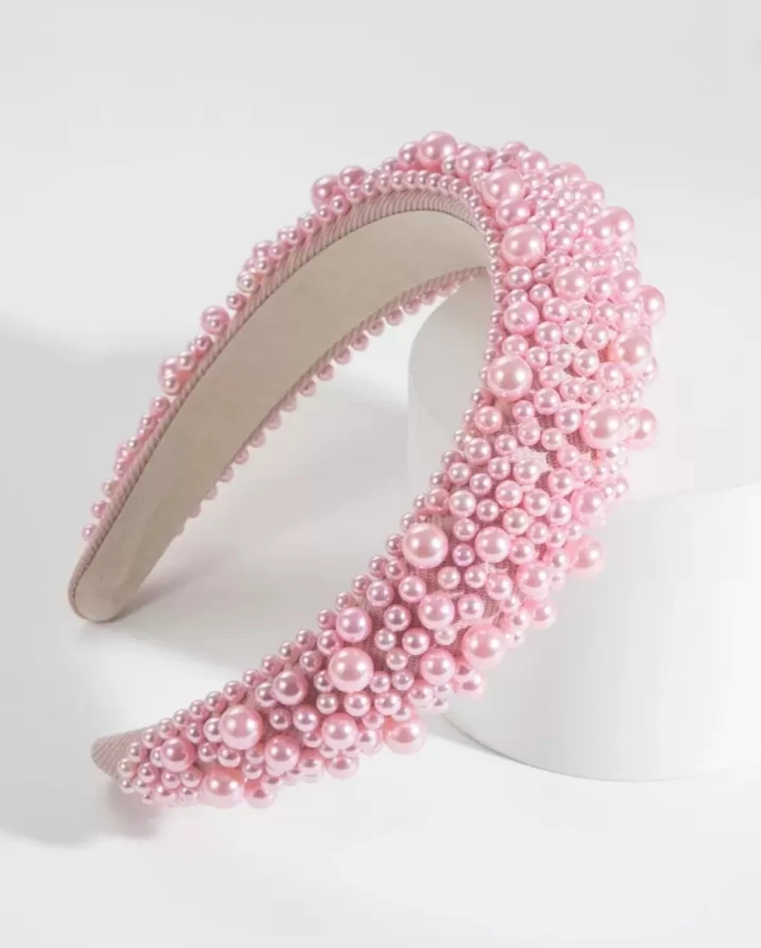 Pink Pearl Embellished Headband - photo 2