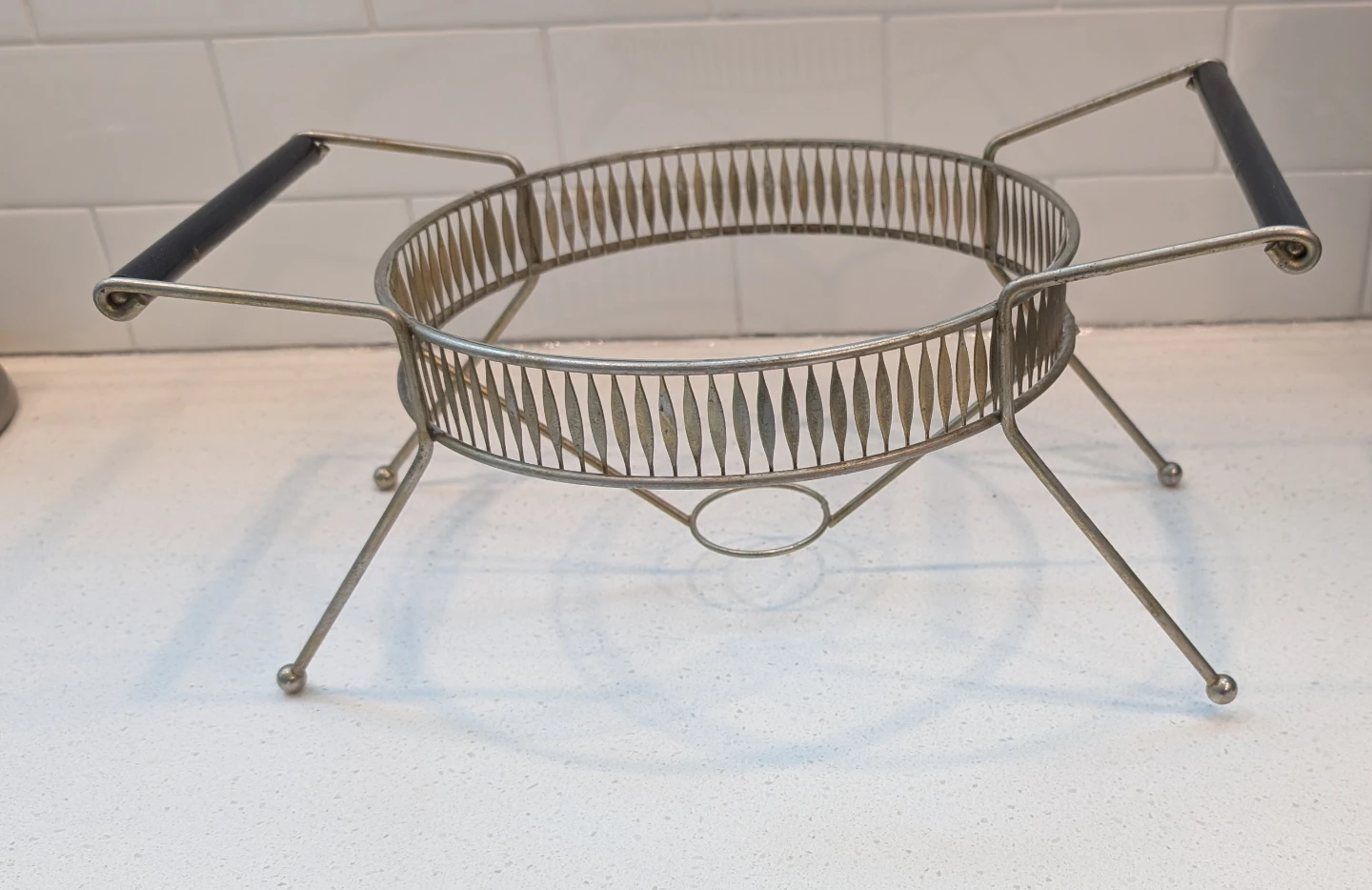 Vintage Casserole Holder for Buffet Table