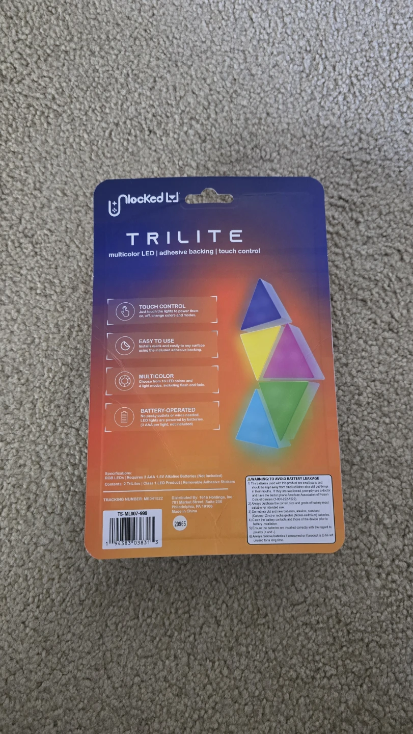 NLOVEDLY Trilite Multicolor LED Light Panels (2-Pack) - photo 2