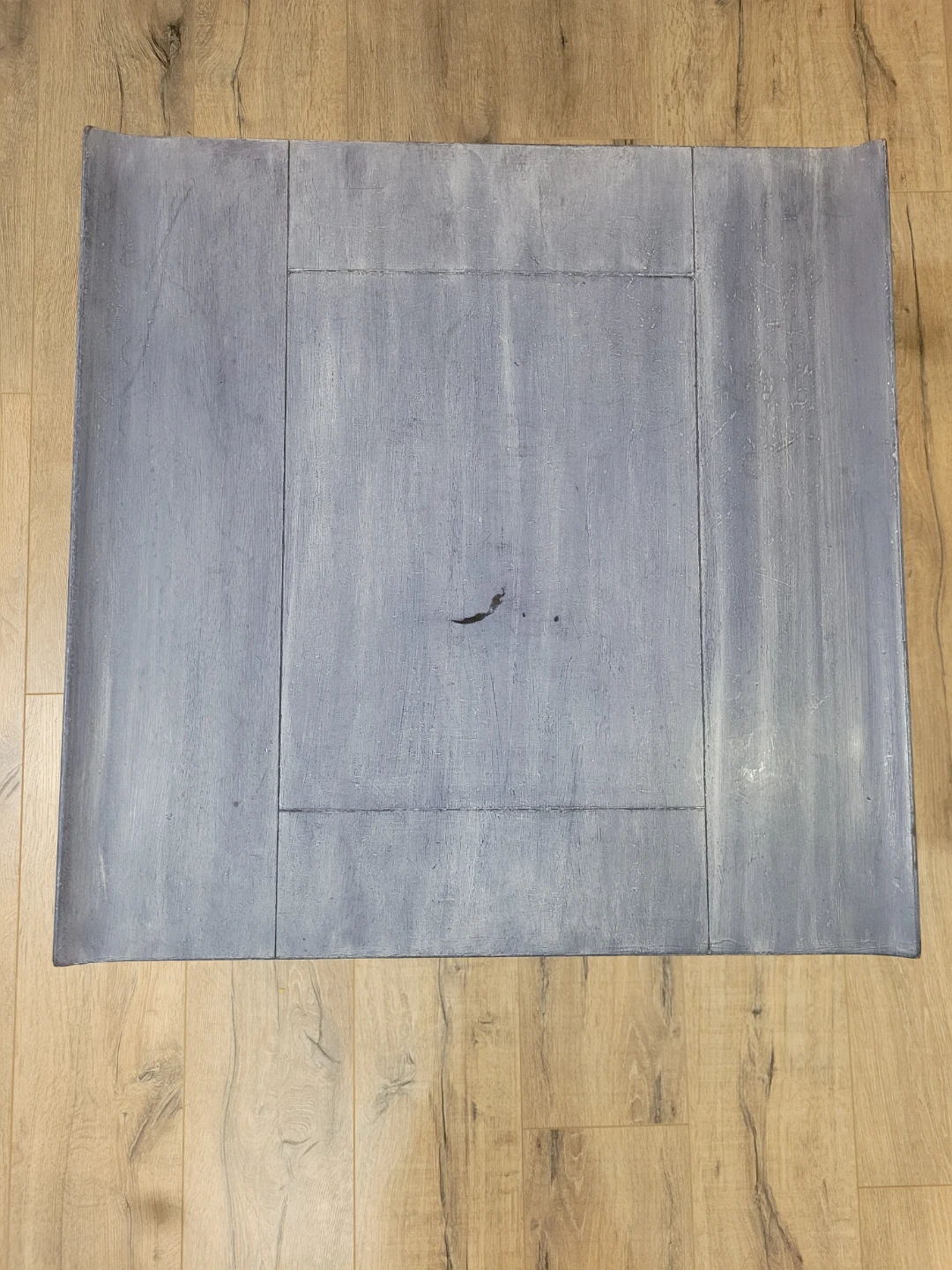 Grey / Blue End Table with Shelf - photo 3