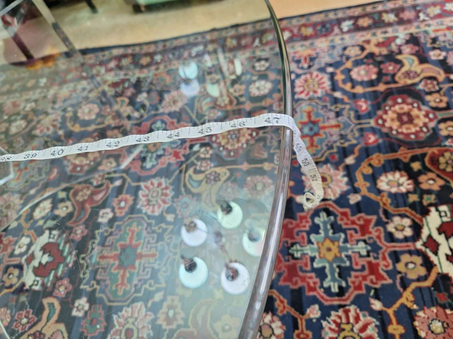 Glass Top Coffee Table with Clear Acrylic Base - photo 4