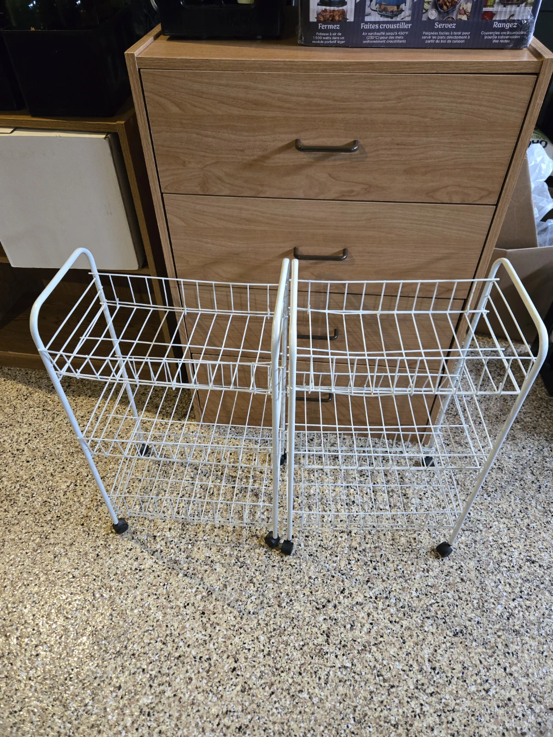 White Wire Shoe Rack